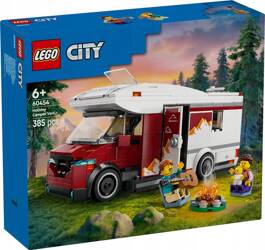 LEGO CITY 60454 Wakacyjny kamper pełen przygód, zestaw klocków +6 lat