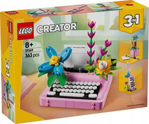 LEGO CREATOR 3W1 31169 Maszyna do pisania z kwiatami, zestaw klocków