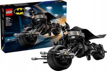 LEGO DC BATMAN 76273 FIGURKA BATMANA DO ZBUDOWANIA I BATCYKL batpod