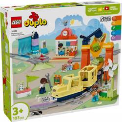 LEGO DUPLO 10428 Duży interaktywny pociąg miejski, zestaw klocków +3 lata