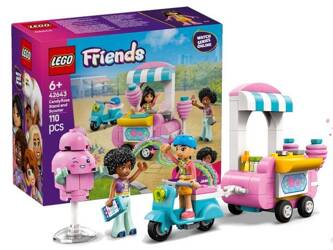 LEGO FRIENDS 42643 Stoisko z watą cukrową i skuter, zestaw klocków +6 lat