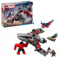 LEGO MARVEL 76292 KAPITAN AMERYKA KONTRA CZERWONY HULK zestaw klocków