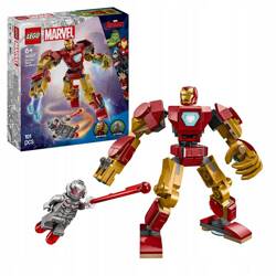 LEGO MARVEL 76307 MECH IRON MANA VS ULTRON, zestaw klocków dla dzieci 6+