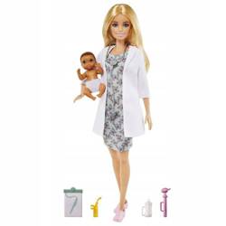 Lalka Barbie Kariera Lekarz pediatra i dziecko Deluxe GYK01