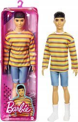 Lalka Barbie Ken Bluza w kolorowe paski GRB91