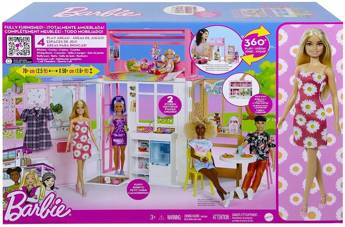 Lalka Barbie kompaktowy domek HCD48