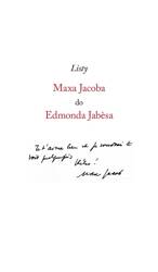 Listy Maxa Jacoba do Edmonda Jabesa