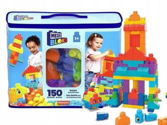 MEGA BLOKS KLOCKI ZESTAW 150 DUŻYCH KLOCKÓW torba HHM96