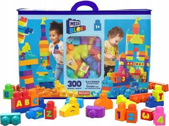 MEGA BLOKS KLOCKI ZESTAW 300 DUŻYCH KLOCKÓW torba HHM97