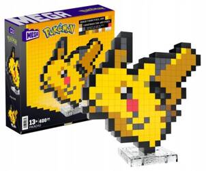 MEGA CONSTRUX KLOCKI 400 el POKEMON PIKACHU PIXEL ART HTH74