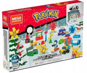 MEGA CONSTRUX POKEMON KLOCKI kalendarz adwentowy, dla dzieci +6 lat GYG99