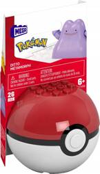 MEGA POKEMON KLOCKI 26 el Pokeball z figurką Ditto Metamorph HTH98