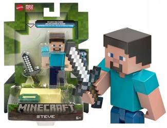 MINECRAFT FIGURKA STEVE z mieczem HMB17