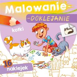 Malowanie-doklejanie. Kotki