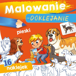 Malowanie-doklejanie. Pieski