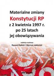 Materialne zmiany Konstytucji RP z 2 kwietnia...