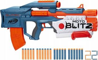 NERF ELITE F5872 WYRZUTNIA MOTO BLITZ +22 strzałki F5872