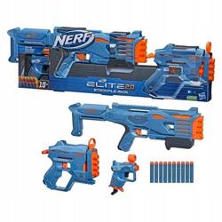 NERF F5031 ELITE 2.0 STOCKPILE PACK TETRAD QUADFIRE 3-pak + 10 strzałek F5031