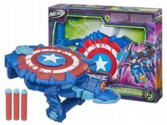 NERF MARVEL MECH STRIKE WYRZUTNIA KAPITAN AMERYKA F4377