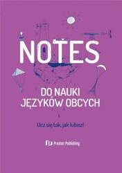 Notes do nauki języków obcych fioletowy