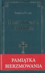 O naśladowniu Chrystusa- granatowa oprawa bierzm.