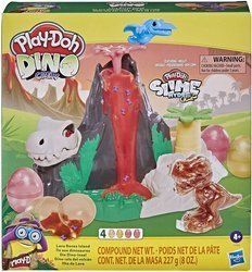 PLAY DOH Slime Dinozaury wyspa dinozaurów lawa F1500