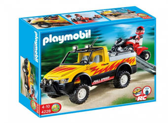 PLAYMOBIL 4228 Pick-up z quadem wyścig