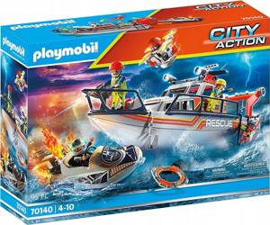 PLAYMOBIL 70140 STRAŻ POŻARNA ŁÓDŹ RATOWNICZA