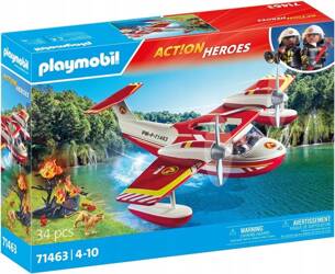 PLAYMOBIL ACT!ON HEROES 71463 SAMOLOT STRAŻY POŻARNEJ Z FUNKCJĄ GASZENIA