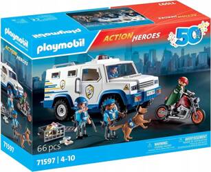 PLAYMOBIL ACT!ON HEROES 71597 Transporter pieniędzy