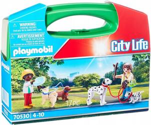 PLAYMOBIL City Life 70530 Spacer z psami skrzyneczka