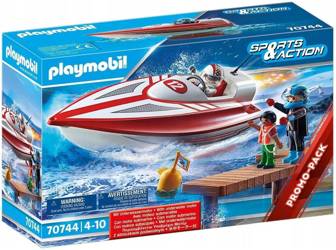 PLAYMOBIL Sports & Action 70744 Motorówka z silniczkiem