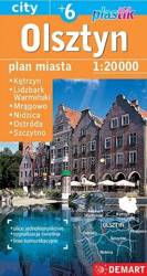 Plan miasta Olsztyn +6 1:20 000 w.2023