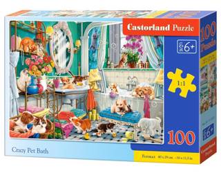 Puzzle 100 Crazy Pet Bath CASTOR