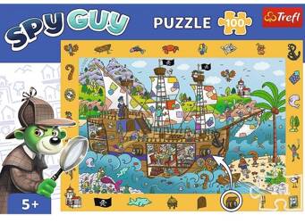 Puzzle 100 Obserwacyjne - Spy Guy Statek TREFL