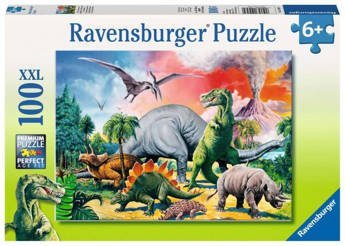 Puzzle 100 elementów Dinozaury