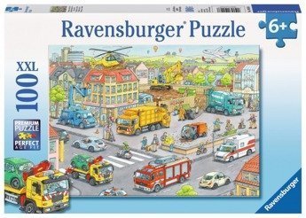 Puzzle 100 elementów - Pojazdy w mieście