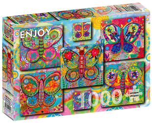 Puzzle 1000 Kolorowe motyle