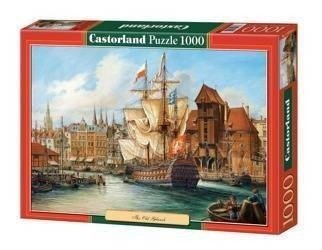 Puzzle 1000 elementów Stary Gdańsk Statek