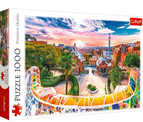 Puzzle 1000 elementów Zachód słońca nad Barceloną