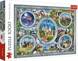 Puzzle 1000 elementów - Zamki świata