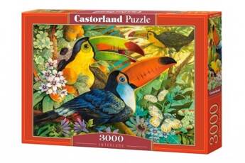 Puzzle 3000 elementów Ptaki Tukany Interlude