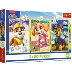 Puzzle 3x50 Nasze pieski TREFL