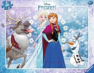 Puzzle 40 elementów - Kraina Lodu, Anna i Elsa