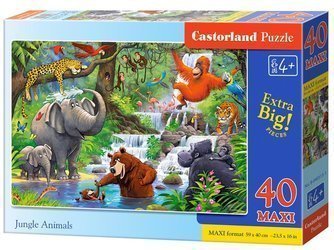 Puzzle 40 maxi - Jungle Animals CASTOR