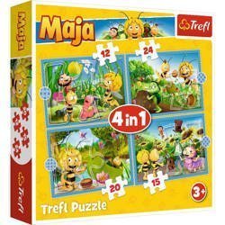 Puzzle 4w1 Przygody Pszczółki Mai