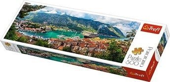 Puzzle 500 elementów Panorama - Kotor, Czarnogóra