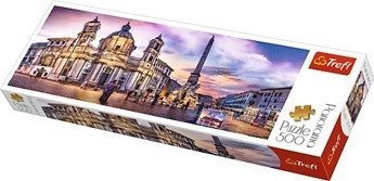 Puzzle 500 elementów Panorama - Piazza Navona, Rzym