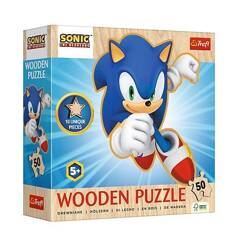 Puzzle drewniane 50 Radosny Sonic TREFL