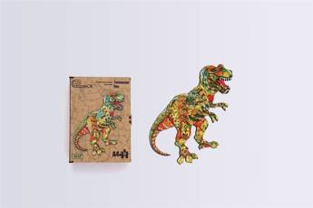 Puzzle drewniane eko 72 Tyranozaur rex A4